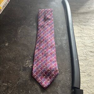 Purple and Pink Patterned Tie